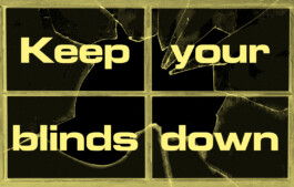 Part of a series of banners about the housing an social problems in London. 